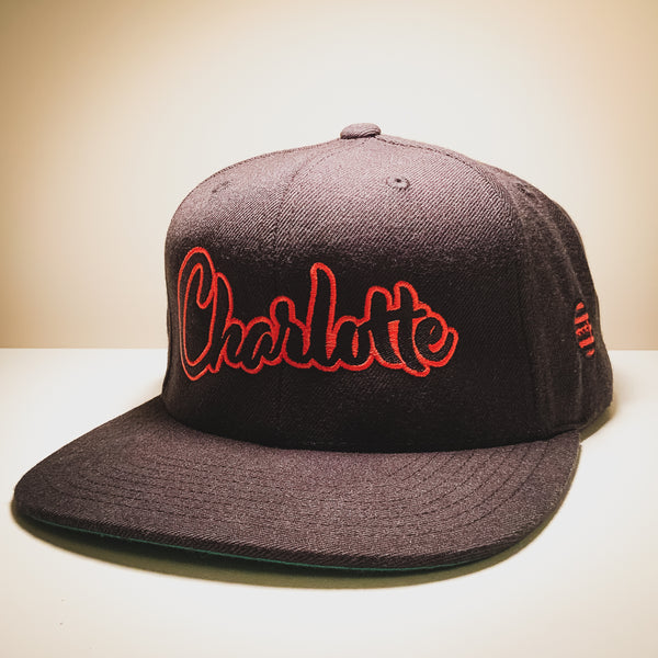 Queen City Style Snapback | Black/Red